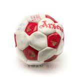 George Graham Arsenal squad signed football, the red and white panelled football printed OFFICIAL