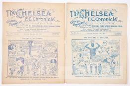 Fourteen Chelsea v Arsenal programmes played at Stamford bridge, comprising 1919-20, 1920-21, 1922-