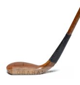 Tom Morris of St Andrews scare-neck long-nosed putter circa 1870, hickory shaft