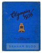 1936 Berlin Olympic Games band II official album, the blue hardback cover with Olympic bell