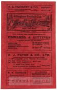Gillingham v Exeter City match programme, 3rd April 1931, No.19, 16-page programme with fixtures,