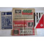 A collection of 80 football programmes featuring Liverpool FC playing in European competitions, home
