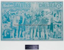 Original News International printing plate for the Sun Newspaper featuring the Chelsea FC 2005-06