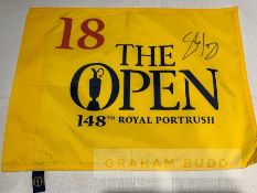 Golfer Shane Lowry (2019 Open Champion) signed 148th Open Championship Royal Portrush 2019 pin flag,