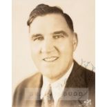 Former World Heavyweight Champion Jess Willard signed b & w promotional photograph, signed in