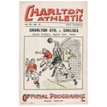 Charlton Athletic v Chelsea match programme, 7th April 1939 at The Valley, Vol.VII No.19 Season