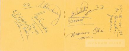 1956 Melbourne Olympic Games autograph album including good coverage of field hockey, Comprising