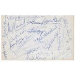 England team signed 1966 World Cup first day cover, signed in blue ink on reverse by approx. 23