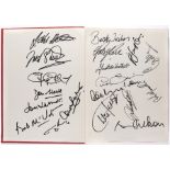 Multi-signed official souvenir of Arsenal's 1971 'Double' - Arsenal Arsenal Football League