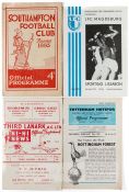 Group of Scottish, English and European match programmes with ticket stubs, comprisng Third Lanark