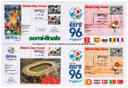 Complete set of First Day Covers for the 31 matches played at Euro '96 in England, 24 Group Matches,