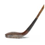 A very fine Tom Morris scare-neck long-nosed long spoon circa 1870, head marked ‘T. Morris’ with