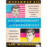 Muhammad Ali signed official programme for the fight v Karl Mildenberger in Frankfurt 10th September