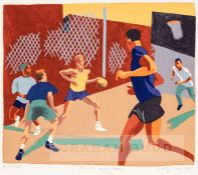 James McMullan (Chinese, b.1934), PICK-UP GAME poster commemorating 100 years of basketball,