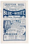 Manchester City 'Blue & White' official programme v Sunderland, at Maine Road, 31st October 1936,