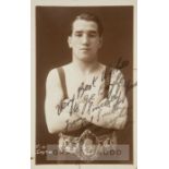 Former World Champion & first officially recognized 1911 British Flyweight Champion Sid Smith signed