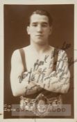 Former World Champion & first officially recognized 1911 British Flyweight Champion Sid Smith signed