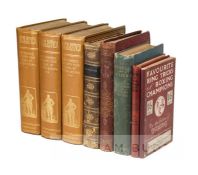 Collection of eight vintage boxing books, comprising Boxiana or 'Sketches of Modern Pugilism' (1824)