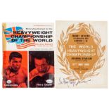 Pair of double-signed programes for the two Muhammad Ali v Henry Cooper fights in London in 1963 and