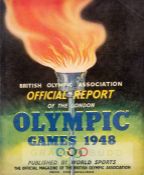 1948 London Olympic Games Official Report, published by World Sports, 112-page report with colourful