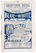 Manchester City 'Blue & White' official programme v West Bromwich Albion, at Maine Road, 5th