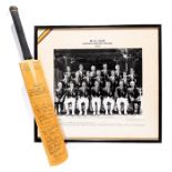 England to Australia 1970-71 fully signed mini cricket bat, including Bob Willis, Alan Ward, Ray