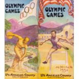 1932 Los Angeles Olympic Games city guide brochure, 24-page folded brochure, with a colourful Art