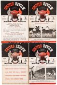 61 Manchester United home programmes dating between seasons 1950-51 and 1957-58, homes comprising