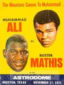 Official programme for the Muhammad Ali v Buster Mathis fight at the Houston Astrodome 17th November