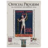 Five 1932 Los Angeles Olympic Games official daily programmes, comprising Tuesday 2nd, Thursday 4th,