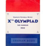 1932 Los Angeles Olympic Games official pictorial review, 16-page programme featuring images and