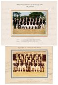 England cricket tour to Australia 1979-80 signed presentation team photograph, including Botham,