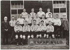 Rare 1904-05 Sheffield Wednesday vintage oversize team postcard, published by Delittle, Fenwick &
