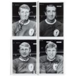 Liverpool FC individual player signed b & w photographs, circa 1960s, eight comprising Hughes, Hunt,