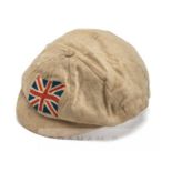 The London 1908 Olympic Games white Great Britain cap issued to the double-medal winning