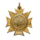 Gold medal for the 1894-95 National Physical Recreation Society, awarded to Helen Weir, 9ct. gold