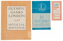 Collection of mostly athletics and 1948 Olympic Games programmes, ten daily programmes from the