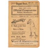 Hull City A.F.C. v Bolton Wanderers match programme 7th January 1911, No.12 4th season, 16-page
