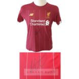 Trent Alexander-Arnold signed Liverpool FC red home replica jersey from the 2019-20 Premier League