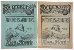 Six West Bromwich Albion v Arsenal programmes played at The Hawthorns, comprising 1931-32 (FAC),