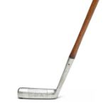 Percival & Whitcombe patent ‘PerWhit’semi-circular convex blade putter circa 1926, hickory shaft