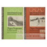 1936 Garmisch-Partenkirchen Winter Olympic Games official daily programmes, comprising 9th February