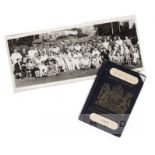 Album of b &w photographs of the M.C.C. 1951-52 tour to India, Pakistan and Ceylon, compiled by