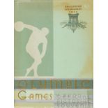 1932 Los Angeles Olympic Games official pictorial souvenir programme, 64-page programme with green