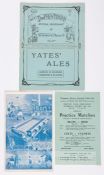 Three Tranmere Rovers home programmes homes, v Grimsby Town 10th April 1925 (includes Pyke Cup Final