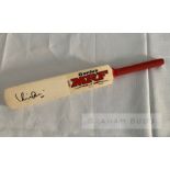 India cricketer Virat Kohli signed mini bat, MRF (Virat Kohli model) autograph mini bat, comes