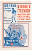 Match programme for the 1935 International friendly between Holland and England at Olympisch