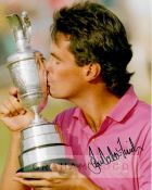 Golfer Ian Baker-Finch (1991 Open Champion) signed Wilson golf ball, together with an 8 by 10in