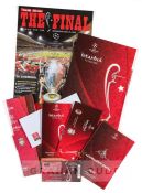 Official memorabilia from the 2005 UEFA Champions League Final between Liverpool and AC Milan at