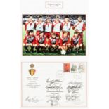 Liverpool 1985 European Cup Final Liverpool FC colour photograph and signed first day cover,